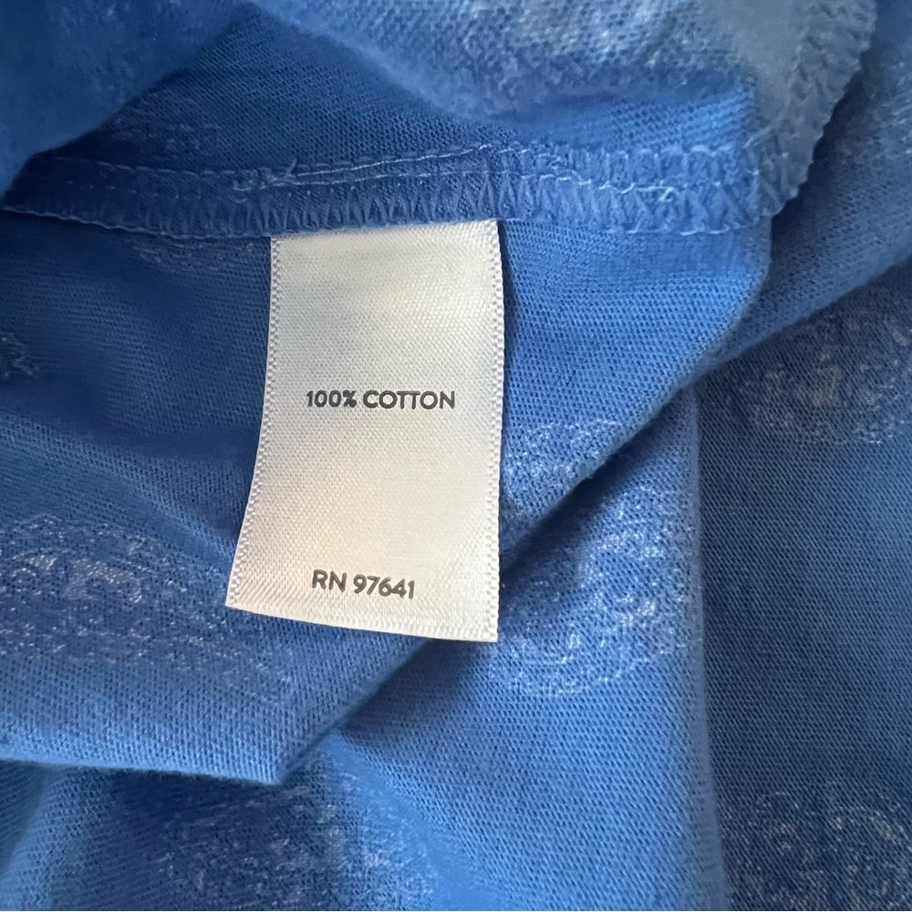 J. Jill Light Blue Paisley V-Neck Blouse - Picture 4 of 11